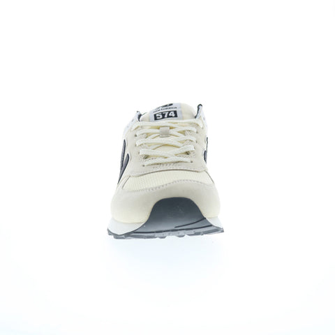 New Balance 574 XML574DW Mens Beige Suede Lifestyle Sneakers Shoes