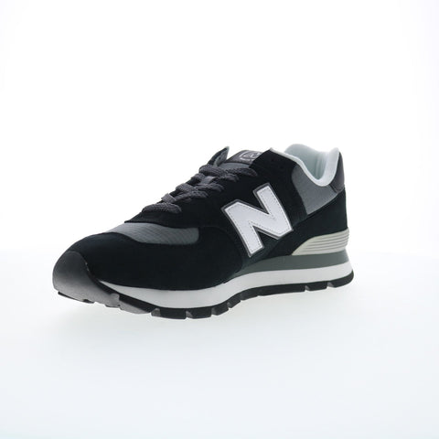 New Balance 574 XML574DZB Mens Black Suede Lifestyle Sneakers Shoes