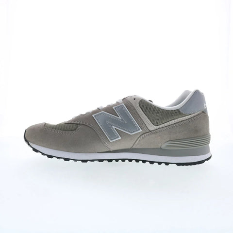 New Balance 574 XML574EGG Mens Gray Suede Lifestyle Sneakers Shoes