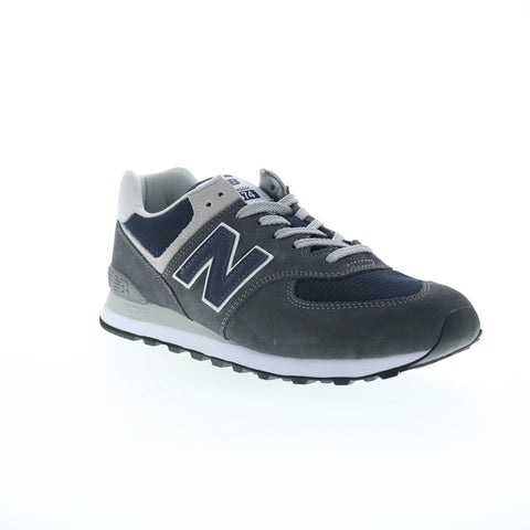 New Balance 574 XML574EI2 Mens Gray Suede Lifestyle Sneakers Shoes
