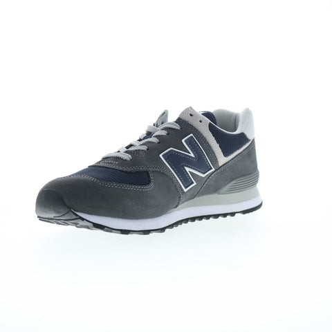 New Balance 574 XML574EI2 Mens Gray Suede Lifestyle Sneakers Shoes