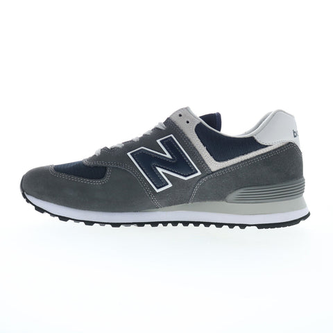 New Balance 574 XML574EI2 Mens Gray Suede Lifestyle Sneakers Shoes
