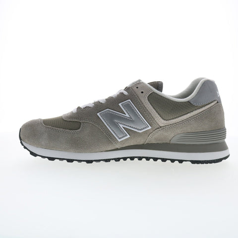 New Balance 574 XML574EVG Mens Gray Wide Suede Lifestyle Sneakers Shoes