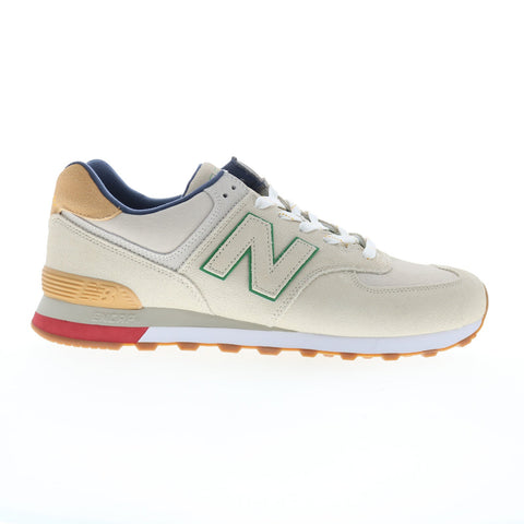 New Balance 574 XML574GE2 Mens Gray Suede Lifestyle Sneakers Shoes