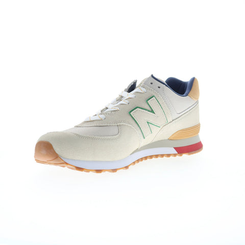 New Balance 574 XML574GE2 Mens Gray Suede Lifestyle Sneakers Shoes