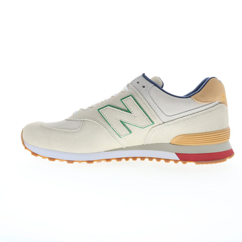 New Balance 574 XML574GE2 Mens Gray Suede Lifestyle Sneakers Shoes