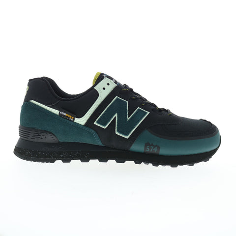 New Balance 574 XML574OMC Mens Black Suede Lifestyle  Sneakers Shoes