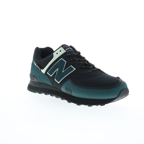 New Balance 574 XML574OMC Mens Black Suede Lifestyle  Sneakers Shoes
