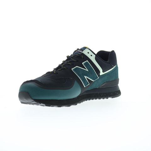 New Balance 574 XML574OMC Mens Black Suede Lifestyle  Sneakers Shoes