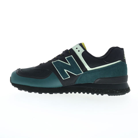 New Balance 574 XML574OMC Mens Black Suede Lifestyle  Sneakers Shoes
