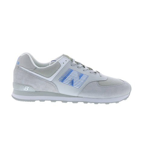 New Balance 574 XML574PDD Mens Gray Suede Lifestyle Sneakers Shoes