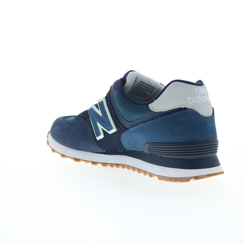 New Balance 574 XML574PU2 Mens Blue Suede Lifestyle Sneakers Shoes