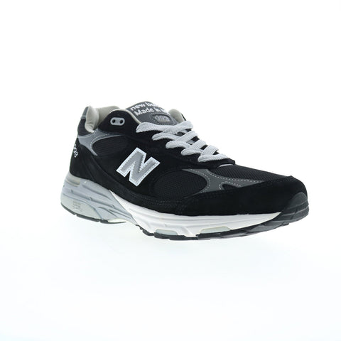 New Balance 993 XMR993BK Mens Black Suede Lifestyle Sneakers Shoes