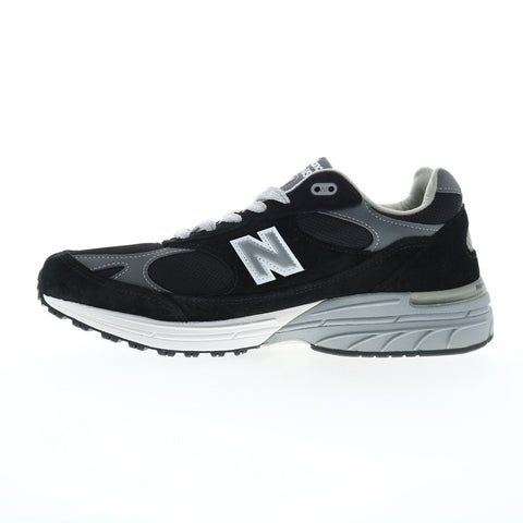 New Balance 993 XMR993BK Mens Black Suede Lifestyle Sneakers Shoes