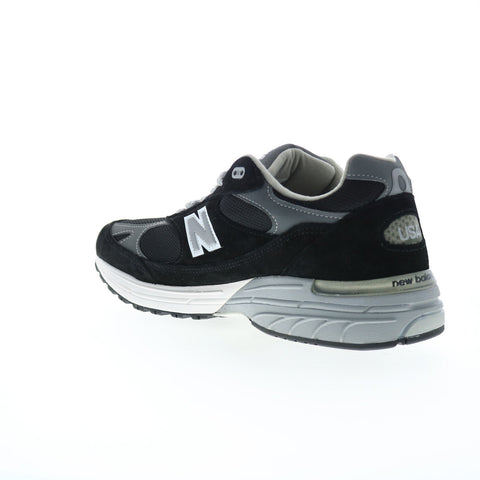 New Balance 993 XMR993BK Mens Black Suede Lifestyle Sneakers Shoes