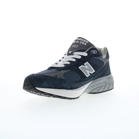 New Balance 993 XMR993NV Mens Blue Wide Suede Lifestyle Sneakers Shoes
