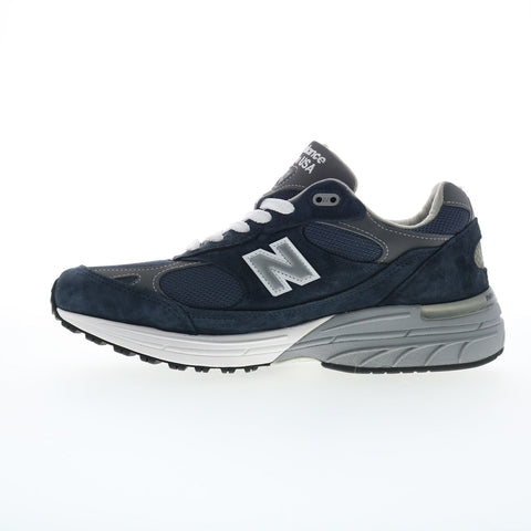 New Balance 993 XMR993NV Mens Blue Wide Suede Lifestyle Sneakers Shoes