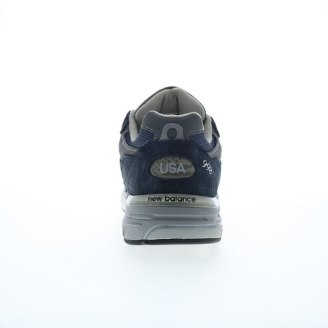 New Balance 993 XMR993NV Mens Blue Wide Suede Lifestyle Sneakers Shoes
