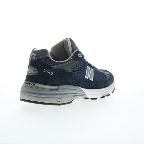 New Balance 993 XMR993NV Mens Blue Wide Suede Lifestyle Sneakers Shoes