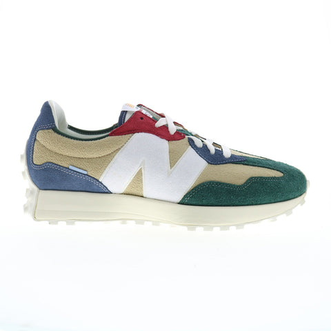 New Balance 327 XMS327FH Mens Beige Suede Lifestyle Sneakers Shoes