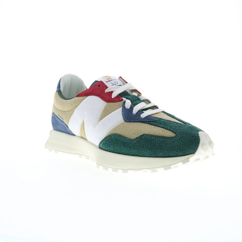 New Balance 327 XMS327FH Mens Beige Suede Lifestyle Sneakers Shoes