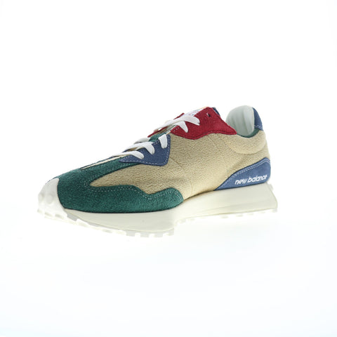 New Balance 327 XMS327FH Mens Beige Suede Lifestyle Sneakers Shoes
