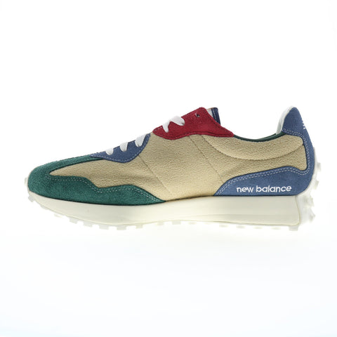 New Balance 327 XMS327FH Mens Beige Suede Lifestyle Sneakers Shoes