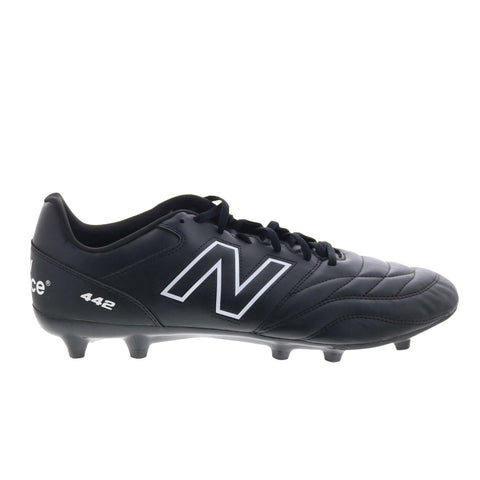 New Balance 442 V2 Academy FG Mens Black Athletic Soccer Cleats Shoes