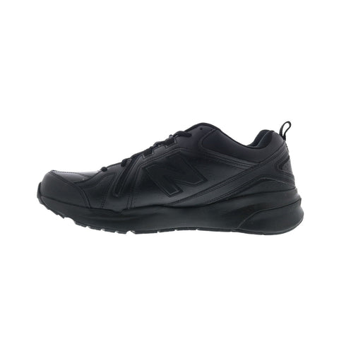 New Balance 608V5 XMX608AB5 Mens Black Wide Leather Lifestyle Sneakers Shoes
