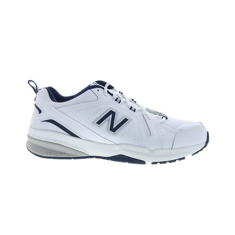 New Balance 608V5 XMX608WN5 Mens White Leather Lifestyle Sneakers Shoes