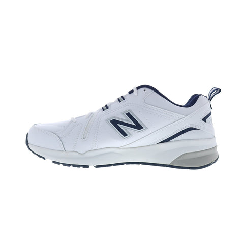 New Balance 608V5 XMX608WN5 Mens White Leather Lifestyle Sneakers Shoes