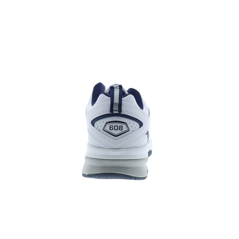 New Balance 608V5 XMX608WN5 Mens White Leather Lifestyle Sneakers Shoes