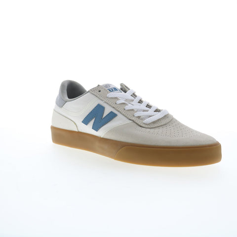 New Balance 272 XNM272RUP Mens White Suede Lifestyle Sneakers Shoes