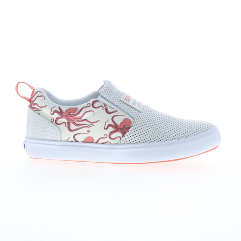 Xtratuf Salmon Sisters Sharkbyte Slip Resistant Womens White Sneakers Shoes