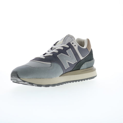 New Balance 574 XU574LGG2 Mens Gray Suede Lifestyle Sneakers Shoes