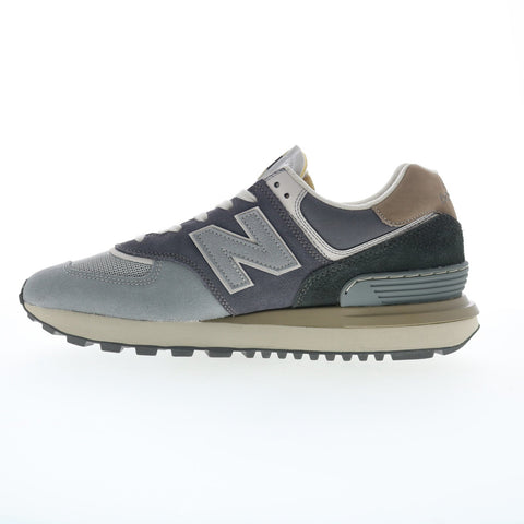 New Balance 574 XU574LGG2 Mens Gray Suede Lifestyle Sneakers Shoes