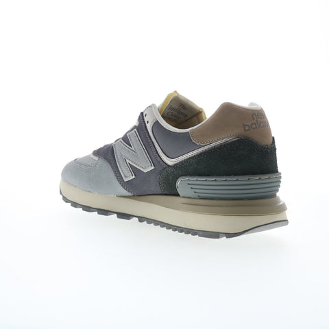 New Balance 574 XU574LGG2 Mens Gray Suede Lifestyle Sneakers Shoes