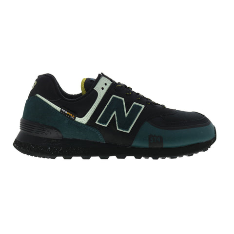 New Balance 574 XU574TX2 Mens Black Suede Lifestyle Sneakers Shoes