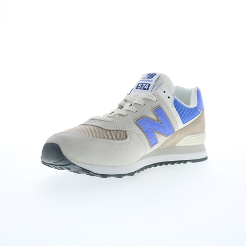 New Balance 574 XU574UY2 Mens Gray Suede Lace Up Lifestyle Sneakers Shoes