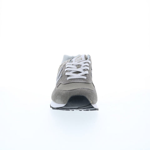 New Balance 574 XWL574EVG Womens Gray Suede Lifestyle Sneakers Shoes