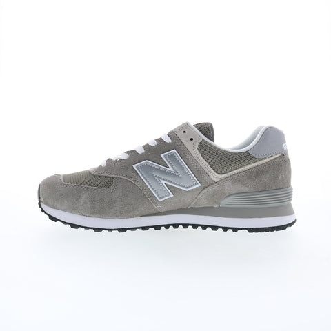New Balance 574 XWL574EVG Womens Gray Suede Lifestyle Sneakers Shoes