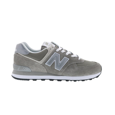 New Balance 574 XWL574EVG Womens Gray Suede Lifestyle Sneakers Shoes