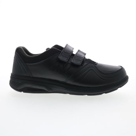 New Balance 813 XWW813HBK Womens Black Wide Leather Lifestyle Sneakers Shoes