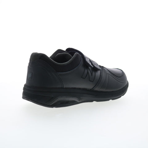 New Balance 813 XWW813HBK Womens Black Wide Leather Lifestyle Sneakers Shoes