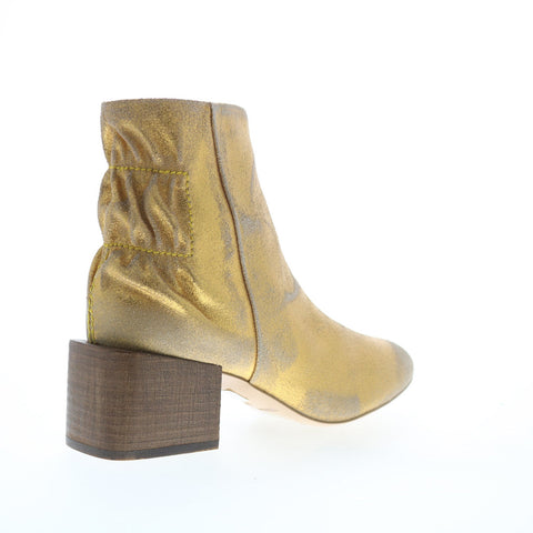 Diesel Jaynet MAB Y02306-P1539-H0500 Womens Gold Ankle & Booties Boots