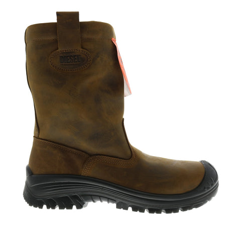 Diesel S-Woodkut CH Y02705-PR080-T2158 Mens Brown Leather Casual Dress Boots