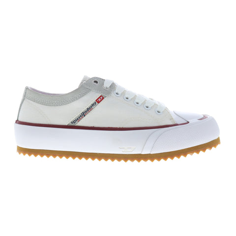 Diesel S-Principia Low Mens White Canvas Lifestyle Sneakers Shoes