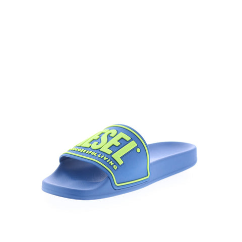 Diesel SA-Mayemi CC Y02801-P4441-H9360 Mens Blue Slides Sandals Shoes