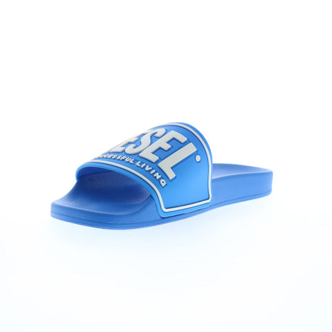 Diesel Sa-Mayemi CC Y02801-P4441-T6221 Mens Blue Slides Sandals Shoes