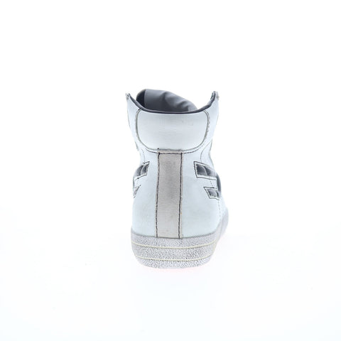 Diesel S-Leroji Mid W Womens Gray Leather Lifestyle Sneakers Shoes